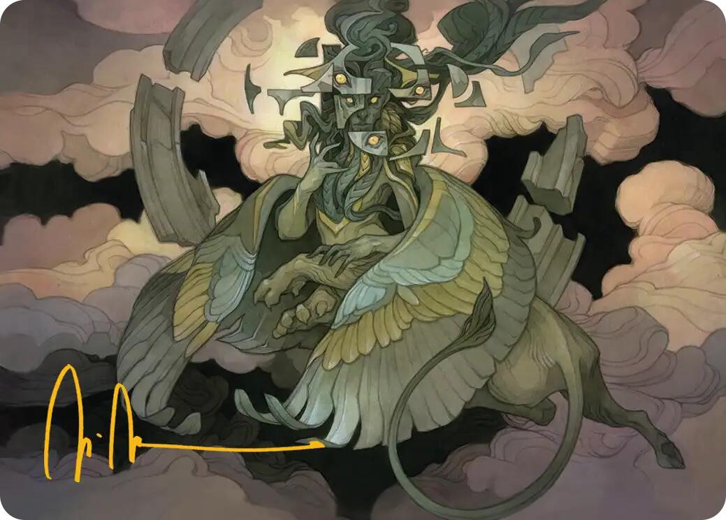 Sphinx of False Conclusions Art Card (Gold-Stamped Signature) [Reality Fracture Art Series] | L.A. Mood Comics and Games