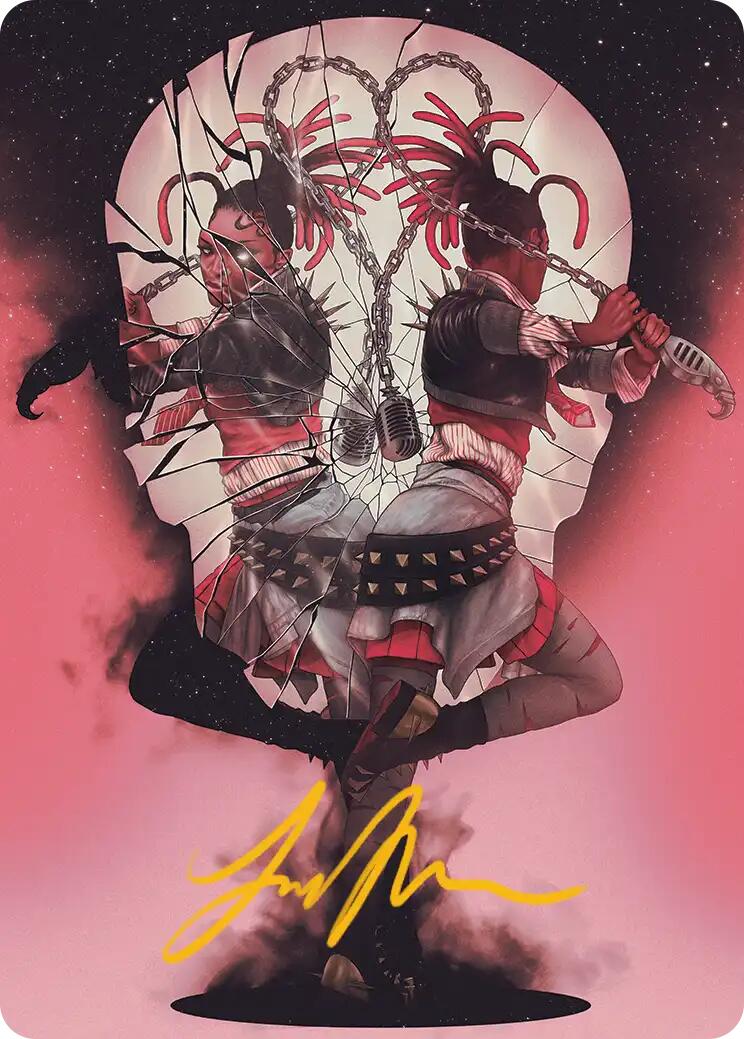 Face Yourself Art Card (Gold-Stamped Signature) [Reality Fracture Art Series] | L.A. Mood Comics and Games