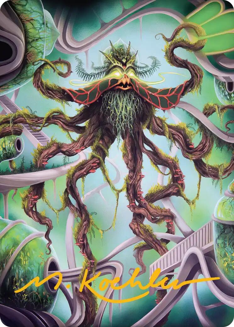 Verdant Kraken Art Card (Gold-Stamped Signature) [Reality Fracture Art Series] | L.A. Mood Comics and Games