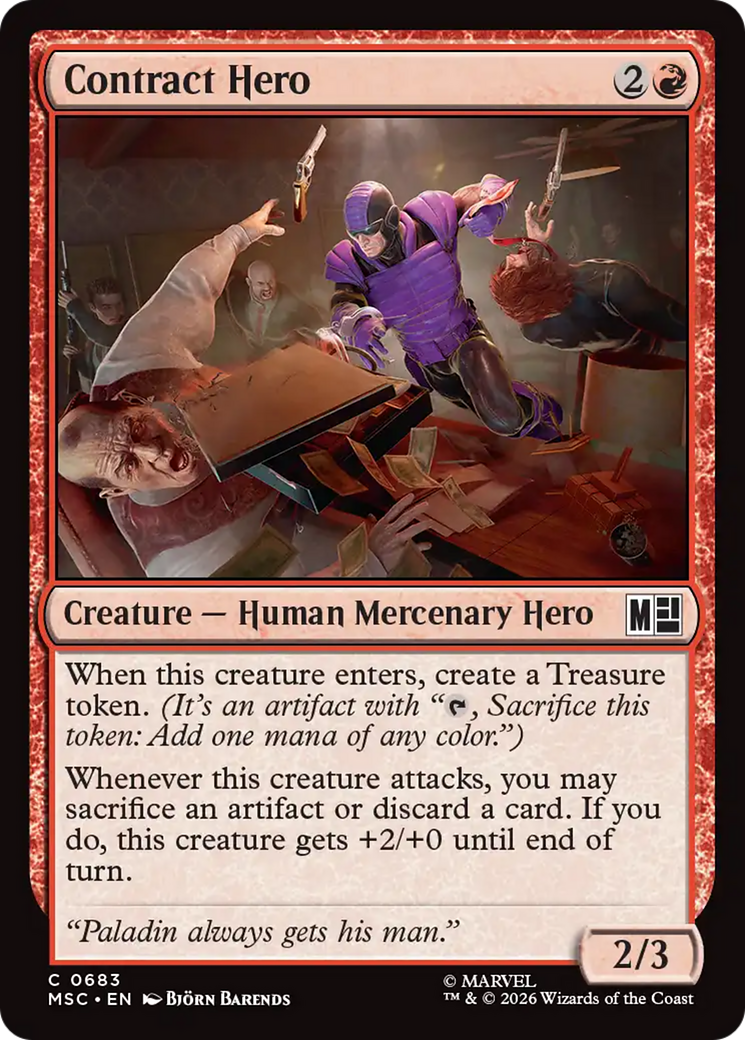Contract Hero [Marvel Super Heroes Commander] | L.A. Mood Comics and Games