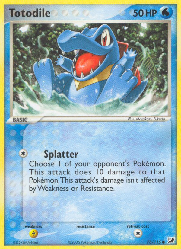 Totodile (78/115) [EX: Unseen Forces] | L.A. Mood Comics and Games