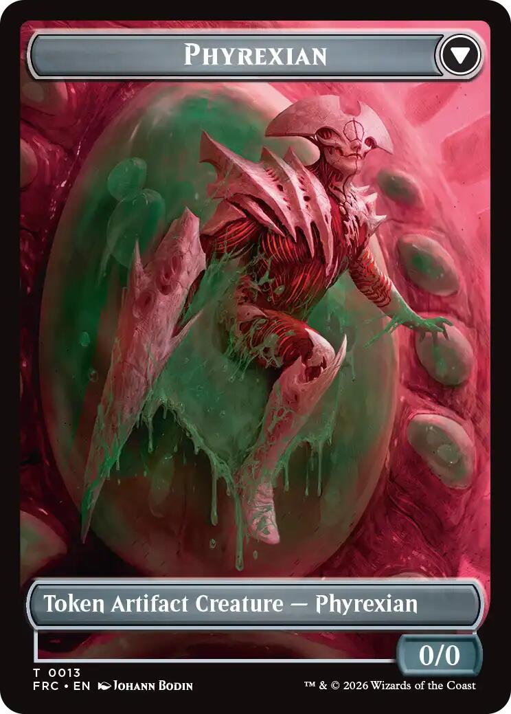 Phyrexian // Incubator Double-Sided Token [Reality Fracture Commander Tokens] | L.A. Mood Comics and Games