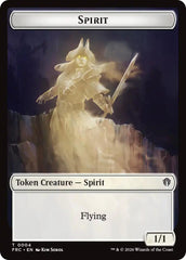 Spirit // Jace Double-Sided Token [Reality Fracture Commander Tokens] | L.A. Mood Comics and Games