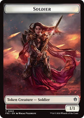 Soldier // Map Double-Sided Token [Reality Fracture Commander Tokens] | L.A. Mood Comics and Games