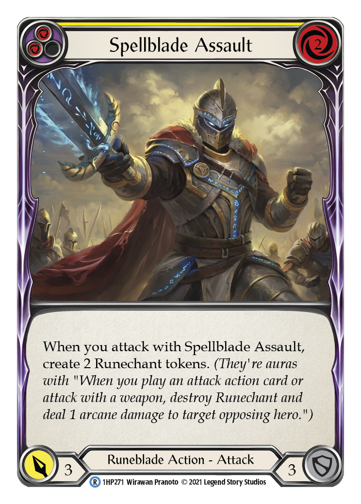 Spellblade Assault (Yellow) [1HP271] (History Pack 1) | L.A. Mood Comics and Games