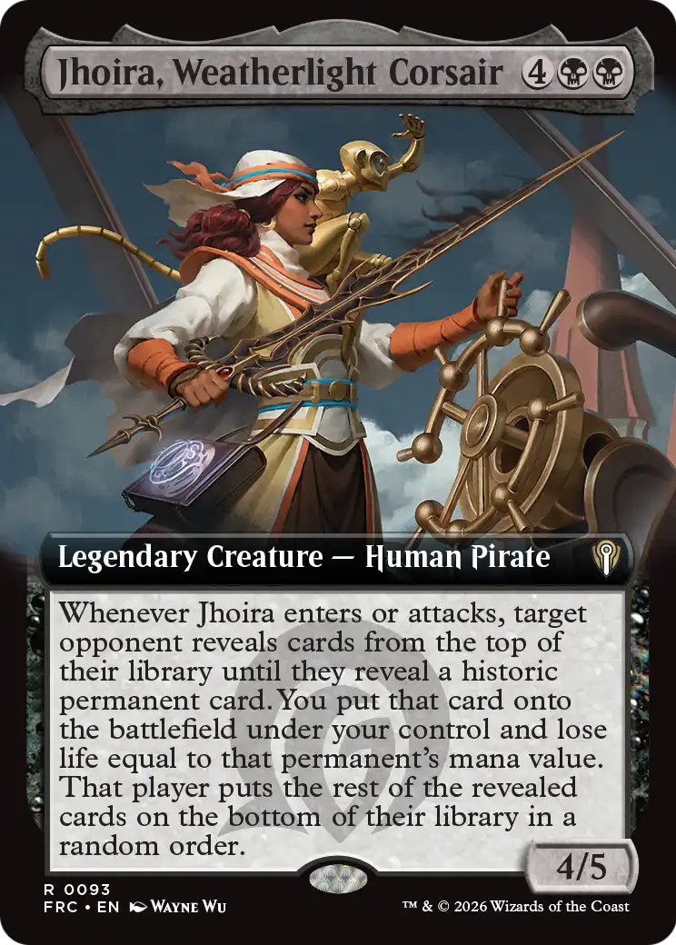 Jhoira, Weatherlight Corsair (Extended Art) [Reality Fracture Commander] | L.A. Mood Comics and Games