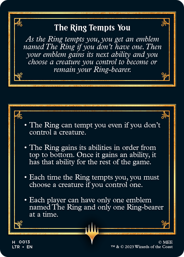 The Ring [The Lord of the Rings: Tales of Middle-Earth Tokens] | L.A. Mood Comics and Games