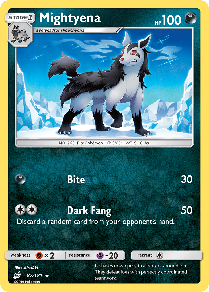 Mightyena (87/181) [Sun & Moon: Team Up] | L.A. Mood Comics and Games