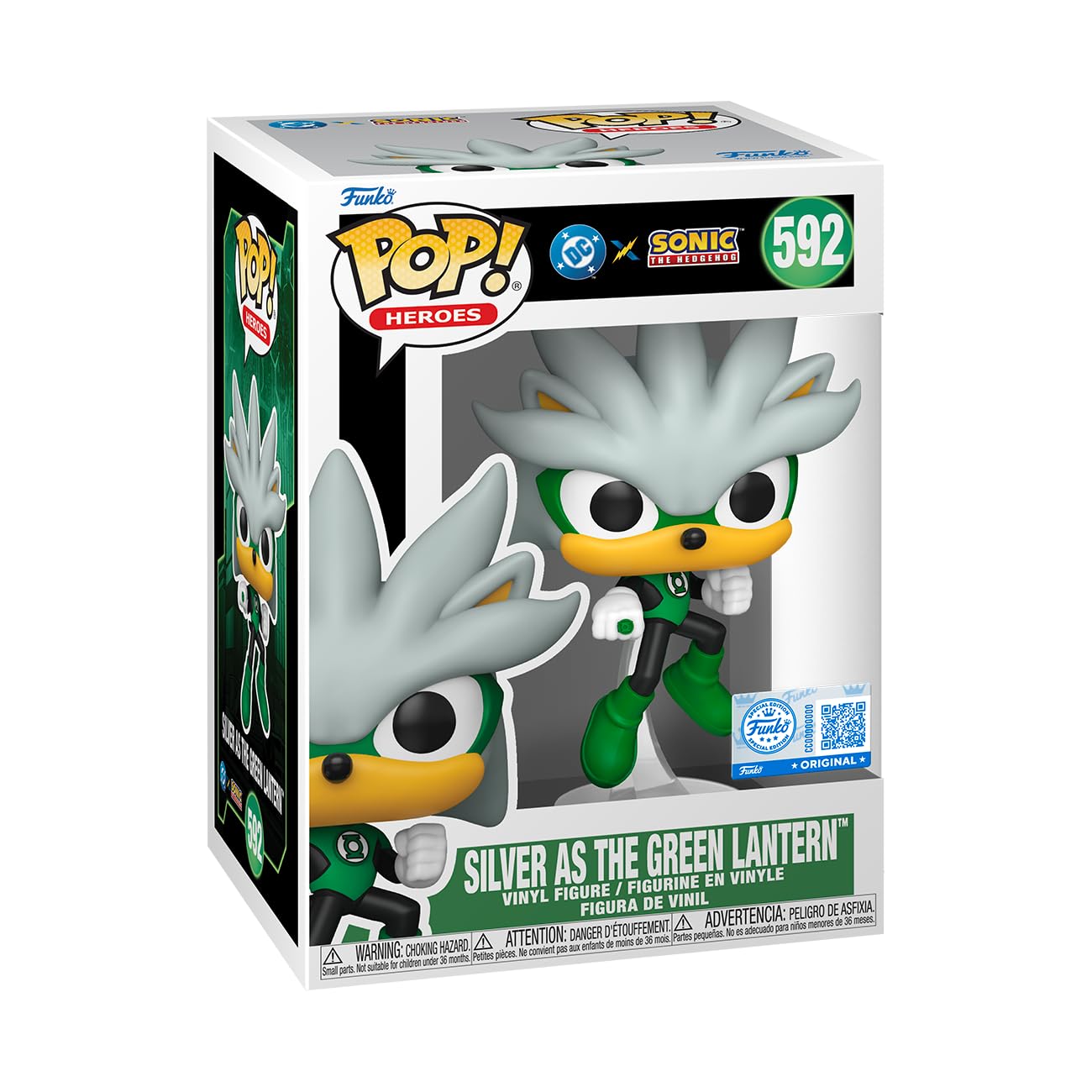 Funko Pop! Heroes: Silver as The Green Lantern | L.A. Mood Comics and Games
