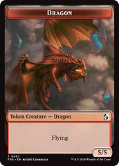 Dragon // Forest Tentacle Double-Sided Token [Reality Fracture Tokens] | L.A. Mood Comics and Games