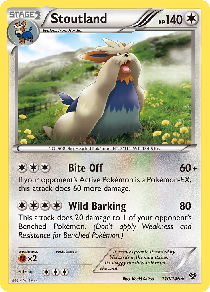 Stoutland (110/146) [XY: Base Set] | L.A. Mood Comics and Games