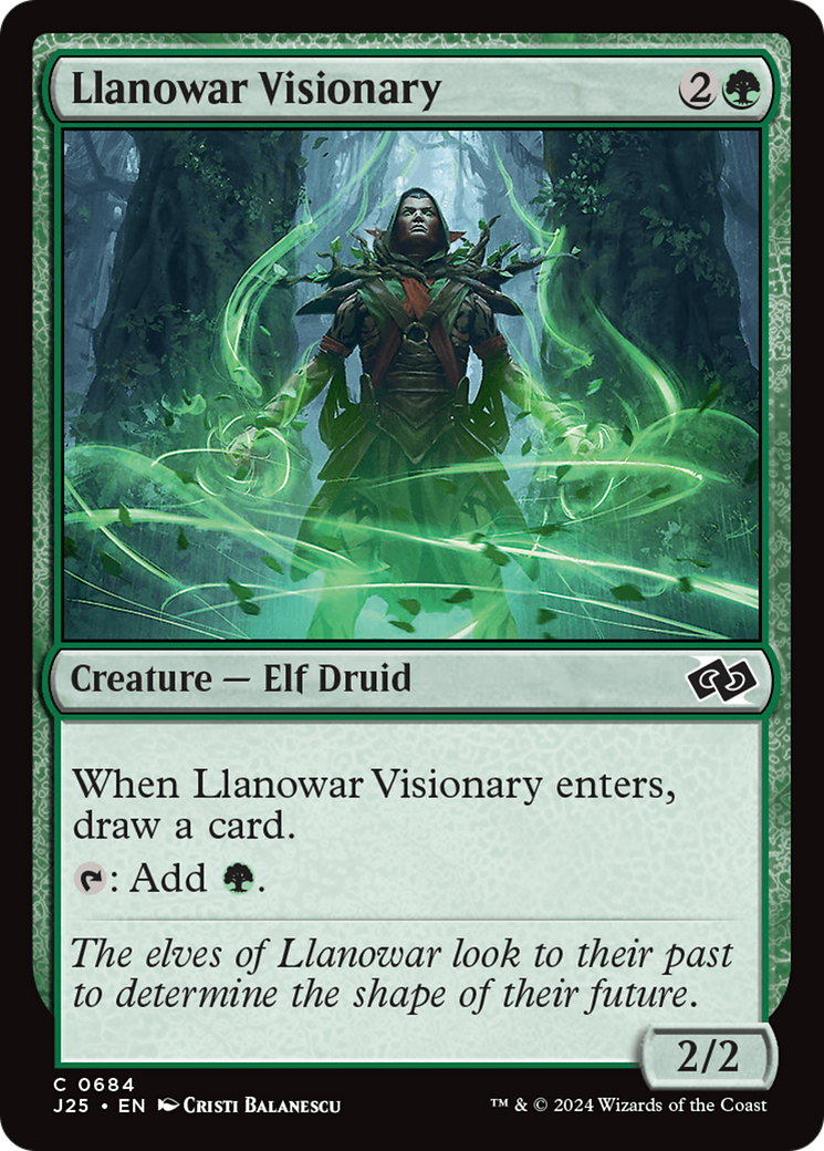 Llanowar Visionary [Foundations Jumpstart] | L.A. Mood Comics and Games