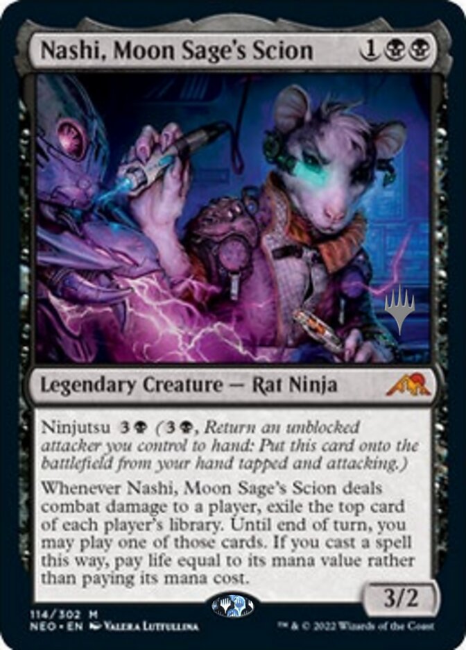 Nashi, Moon Sage's Scion (Promo Pack) [Kamigawa: Neon Dynasty Promos] | L.A. Mood Comics and Games