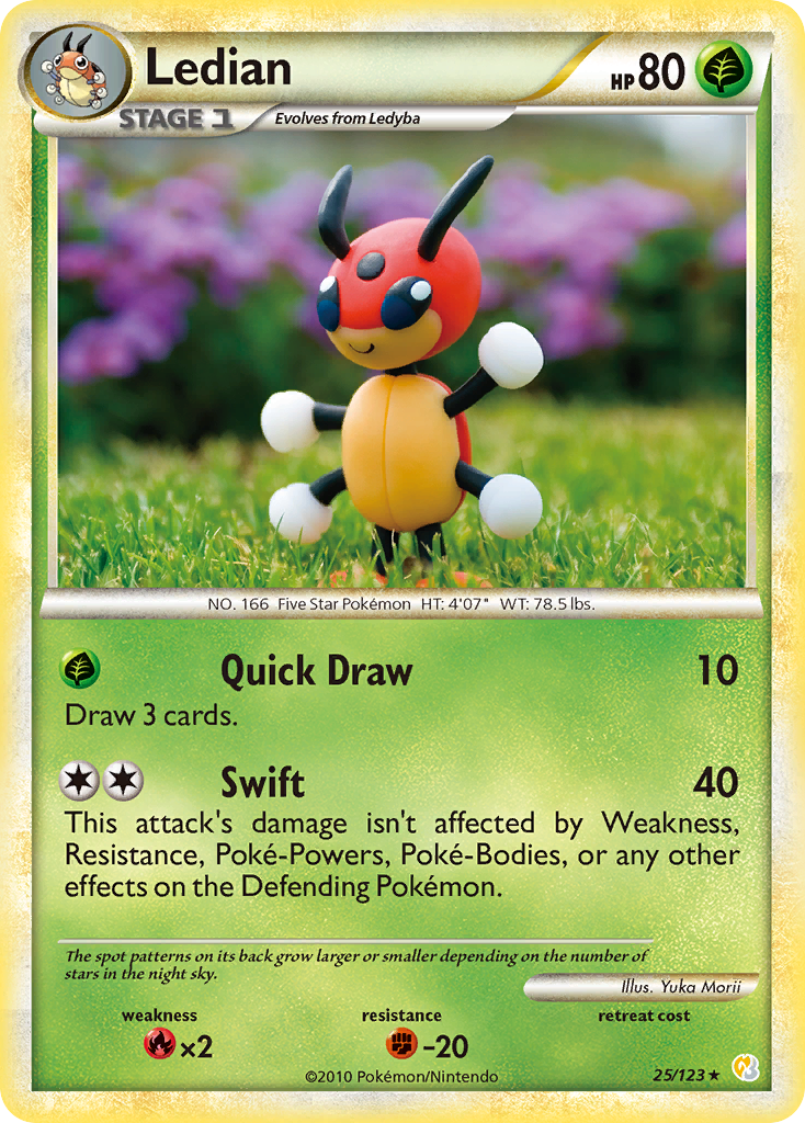 Ledian (25/123) [HeartGold & SoulSilver: Base Set] | L.A. Mood Comics and Games