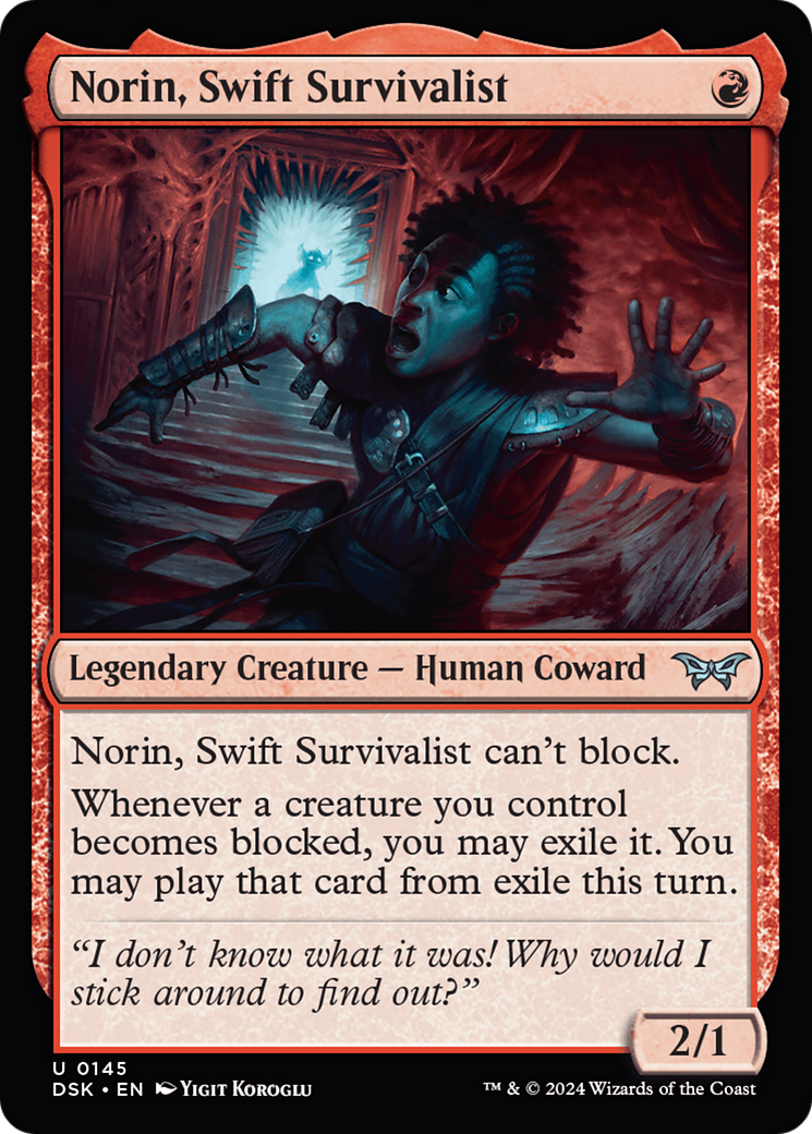 Norin, Swift Survivalist (0145) [Duskmourn: House of Horror] | L.A. Mood Comics and Games