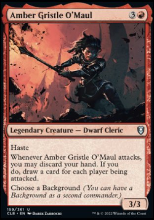 Amber Gristle O'Maul [Commander Legends: Battle for Baldur's Gate] | L.A. Mood Comics and Games