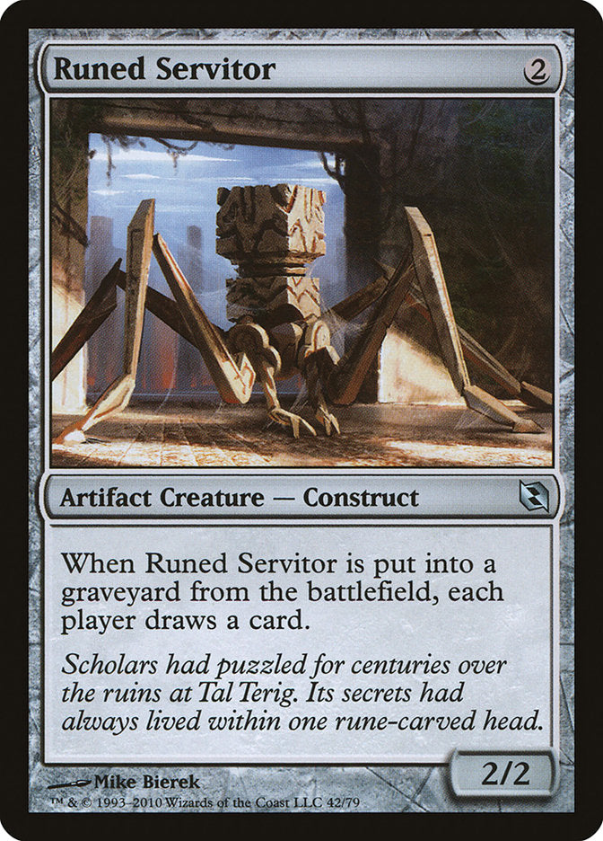 Runed Servitor [Duel Decks: Elspeth vs. Tezzeret] | L.A. Mood Comics and Games