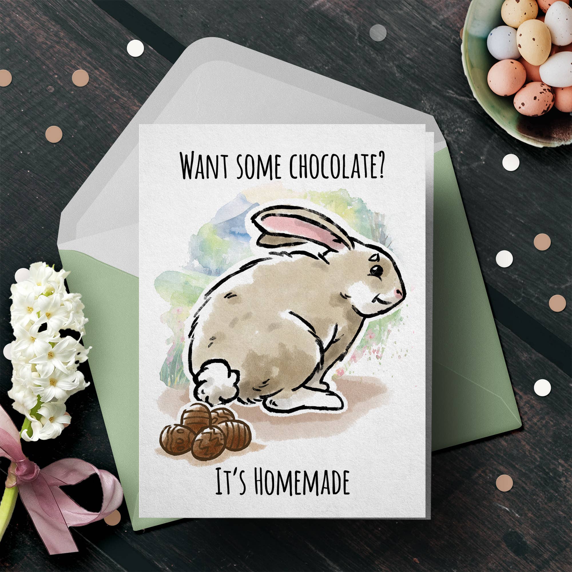 "It's Homemade" Funny Easter Card Happy Easter Card | L.A. Mood Comics and Games