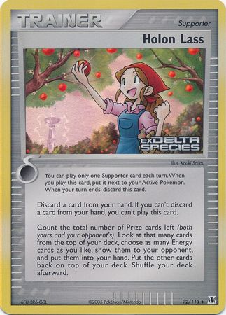 Holon Lass (92/113) (Stamped) [EX: Delta Species] | L.A. Mood Comics and Games