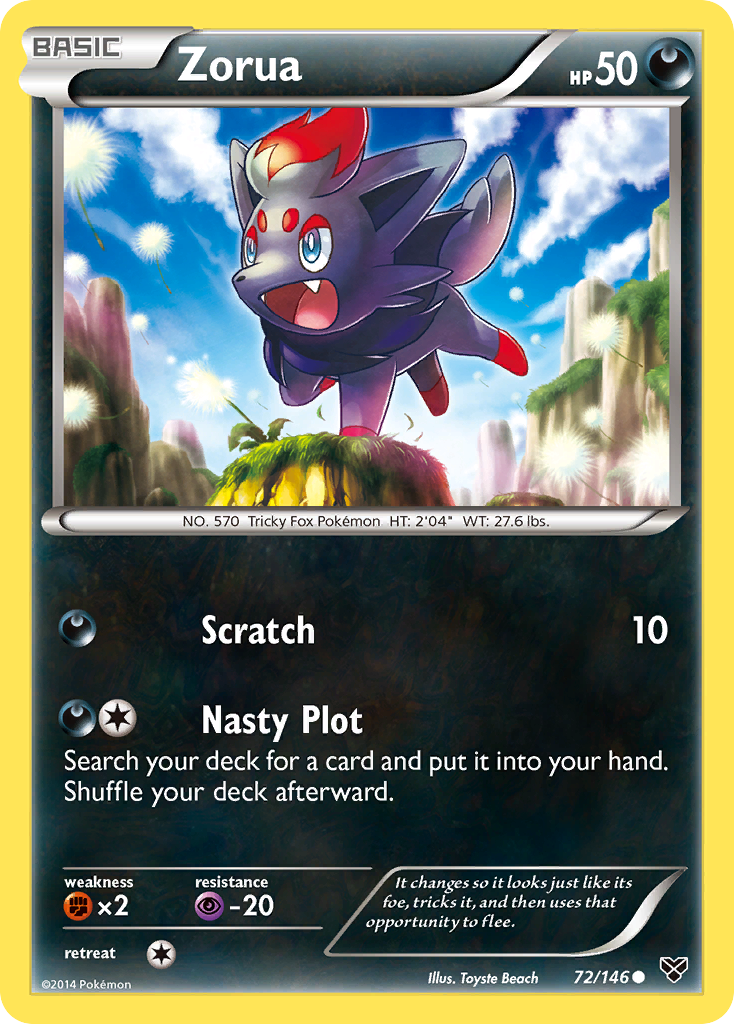 Zorua (72/146) [XY: Base Set] | L.A. Mood Comics and Games