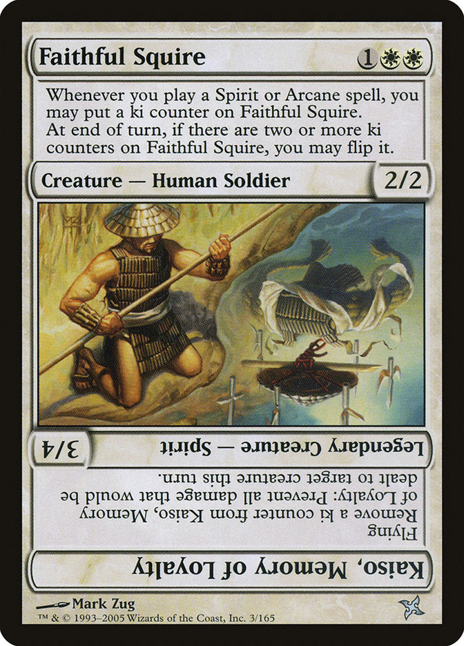 Faithful Squire // Kaiso, Memory of Loyalty [Betrayers of Kamigawa] | L.A. Mood Comics and Games