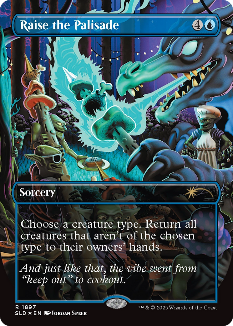 Raise the Palisade (Double Rainbow Foil) [Secret Lair Drop Series] | L.A. Mood Comics and Games