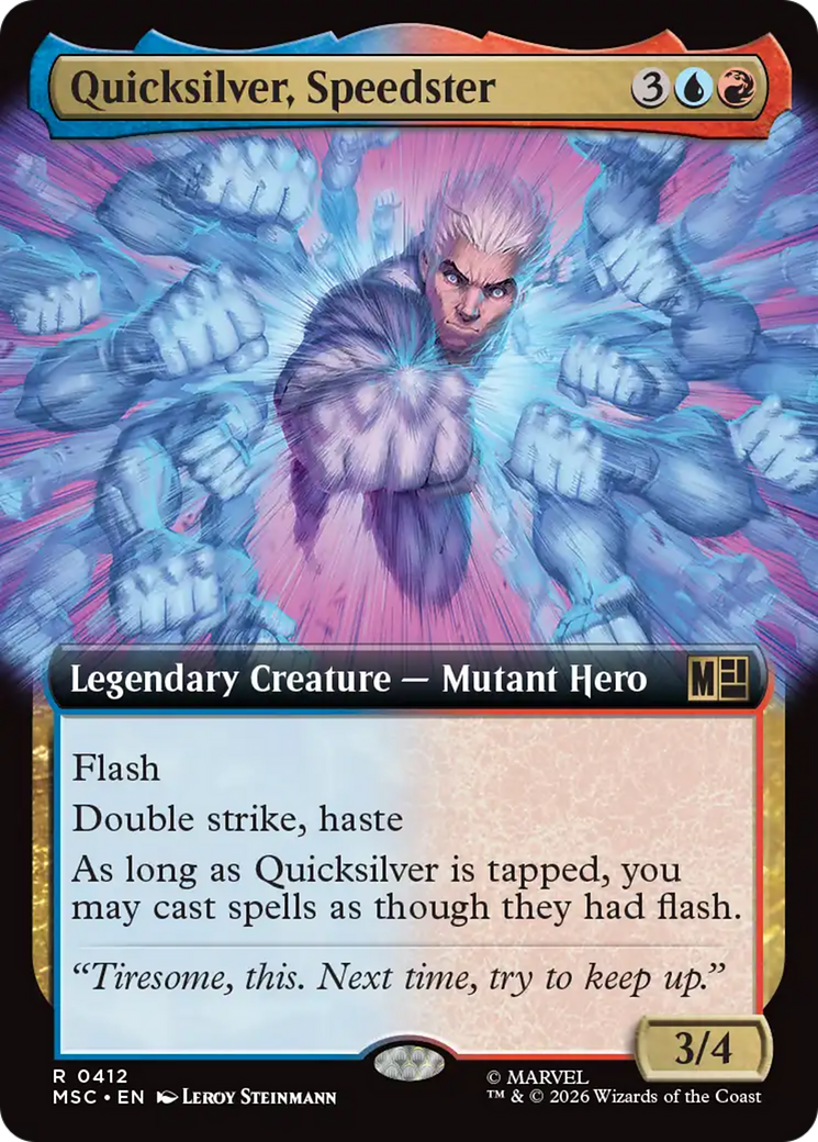 Quicksilver, Speedster (Extended Art) [Marvel Super Heroes Commander] | L.A. Mood Comics and Games