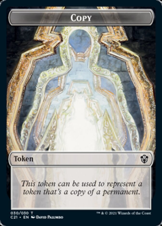 Copy // Fractal Double-Sided Token [Commander 2021 Tokens] | L.A. Mood Comics and Games
