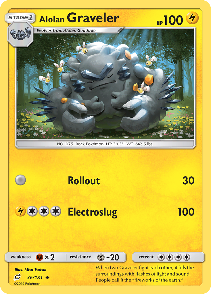 Alolan Graveler (36/181) [Sun & Moon: Team Up] | L.A. Mood Comics and Games