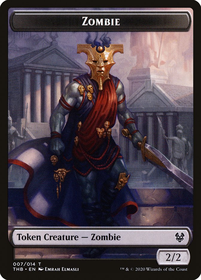 Human Soldier // Zombie Double-Sided Token [Theros Beyond Death Tokens] | L.A. Mood Comics and Games