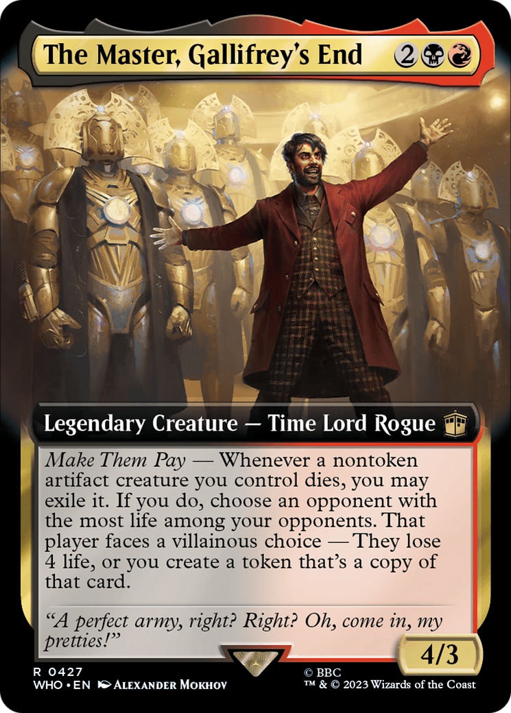 The Master, Gallifrey's End (Extended Art) [Doctor Who] | L.A. Mood Comics and Games