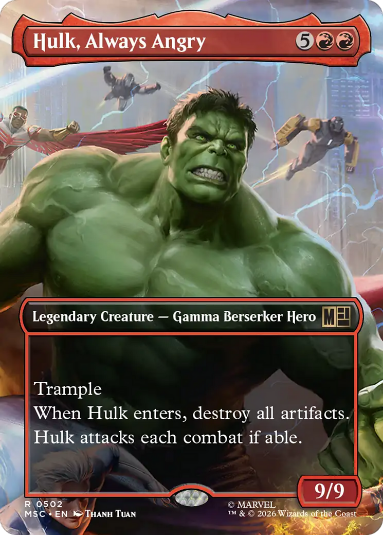 Hulk, Always Angry (Borderless) [Marvel Super Heroes Commander] | L.A. Mood Comics and Games