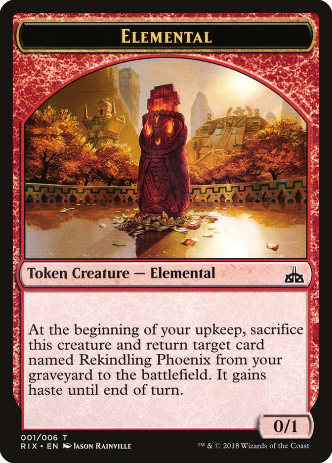 Elemental Token (001/006) [Rivals of Ixalan Tokens] | L.A. Mood Comics and Games