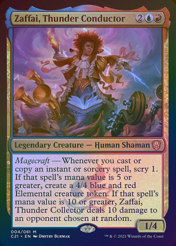 Zaffai, Thunder Conductor (Display Commander) [Commander 2021] | L.A. Mood Comics and Games