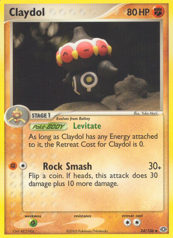 Claydol (24/106) [EX: Emerald] | L.A. Mood Comics and Games