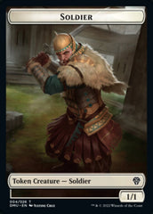 Soldier // Badger Double-Sided Token [Dominaria United Tokens] | L.A. Mood Comics and Games