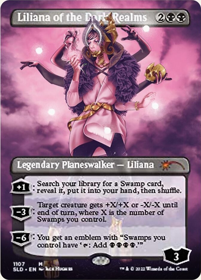 Liliana of the Dark Realms (Borderless) [Secret Lair Drop Series] | L.A. Mood Comics and Games