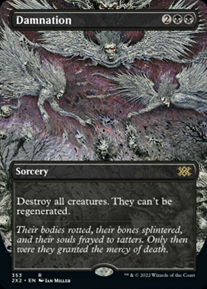 Damnation (Borderless Alternate Art) [Double Masters 2022] | L.A. Mood Comics and Games