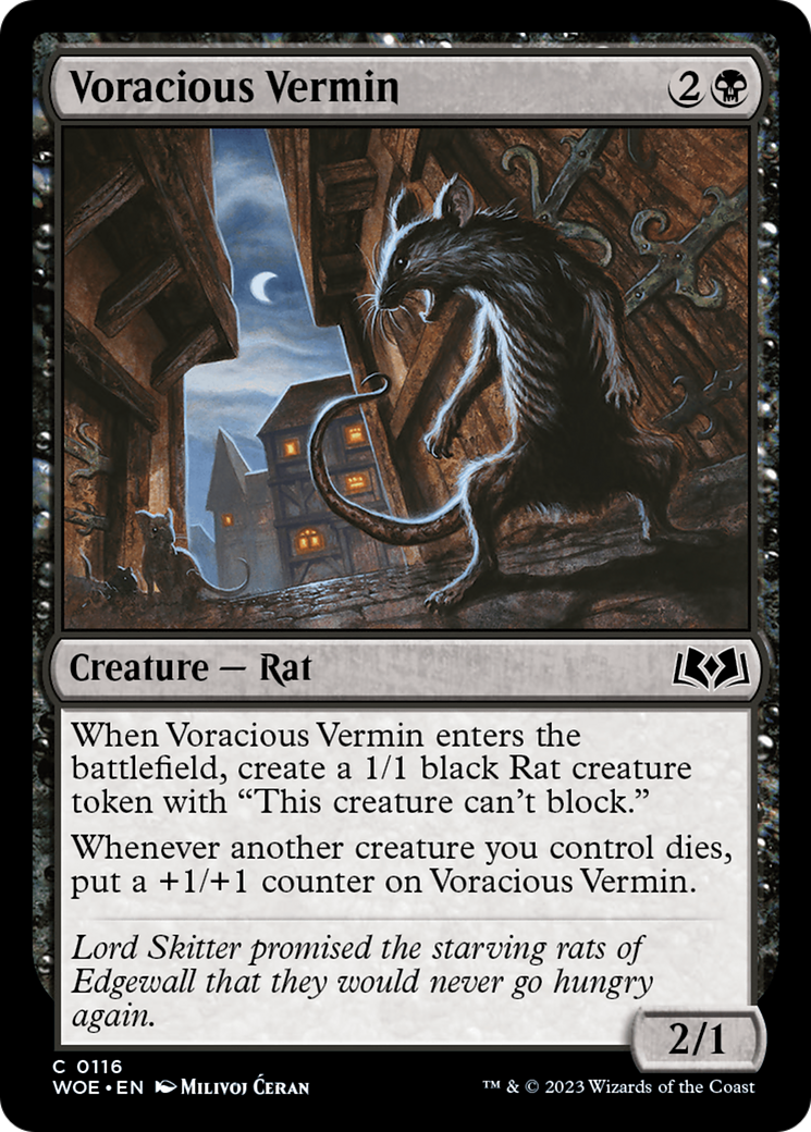Voracious Vermin [Wilds of Eldraine] | L.A. Mood Comics and Games