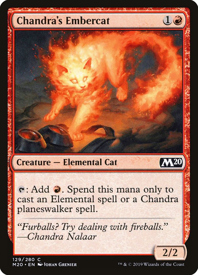 Chandra's Embercat [Core Set 2020] | L.A. Mood Comics and Games