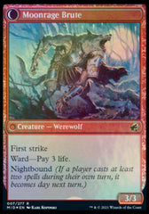 Brutal Cathar // Moonrage Brute [Innistrad: Midnight Hunt Prerelease Promos] | L.A. Mood Comics and Games