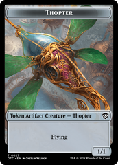 Thopter // Treasure Double-Sided Token [Outlaws of Thunder Junction Commander Tokens] | L.A. Mood Comics and Games