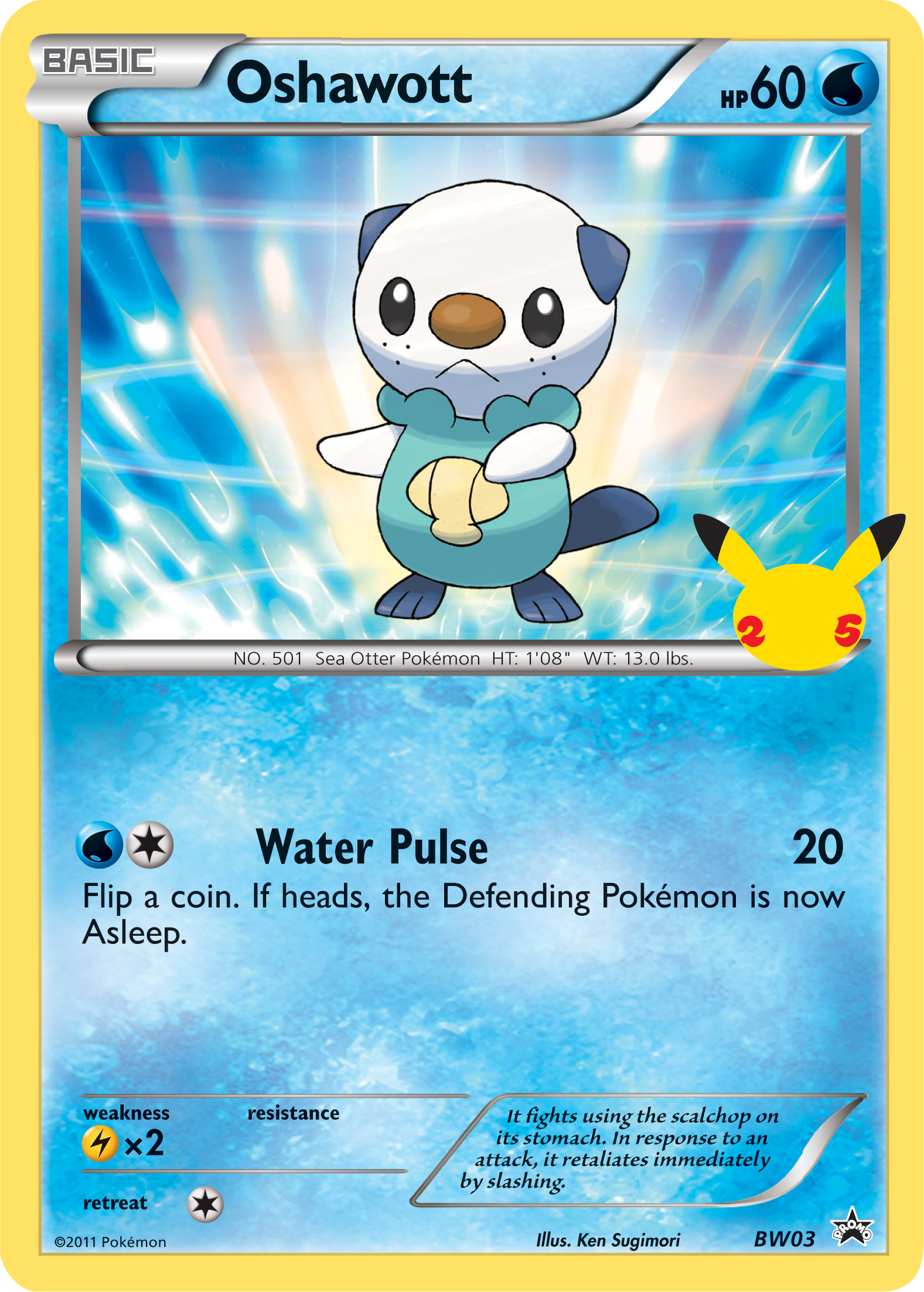 Oshawott (BW03) (Jumbo Card) [First Partner Pack] | L.A. Mood Comics and Games