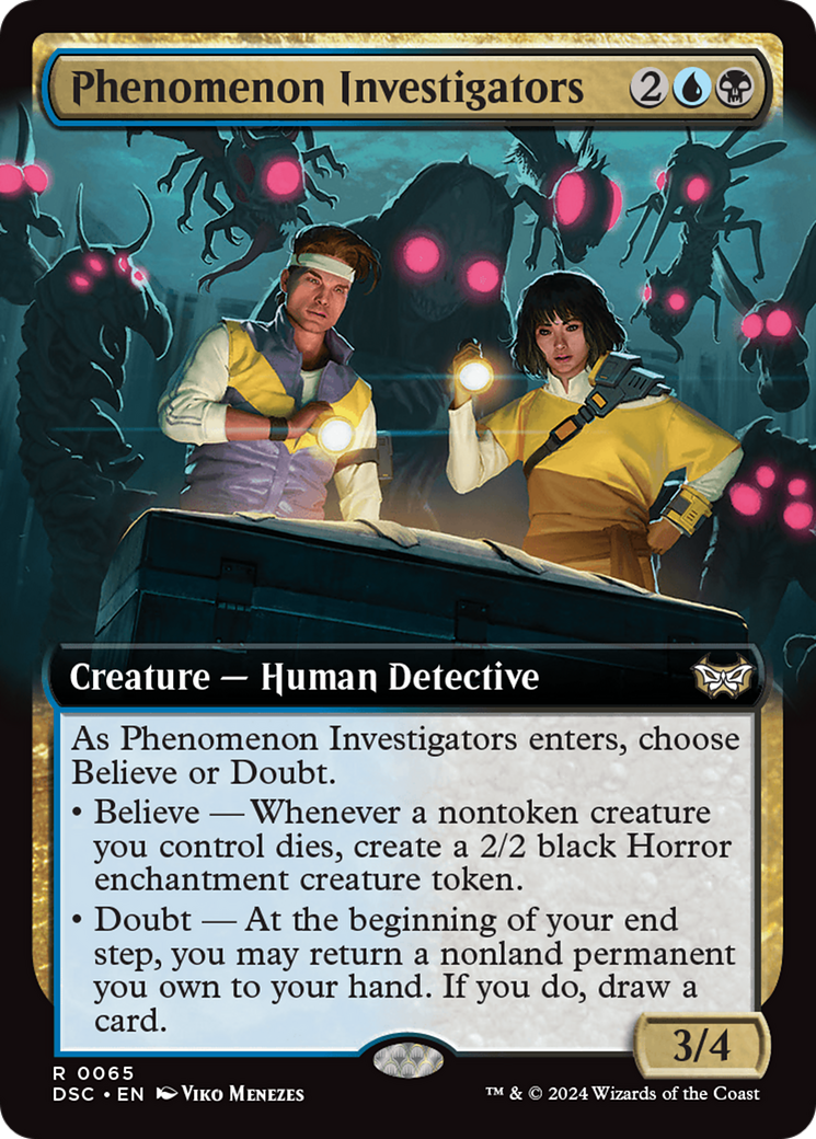 Phenomenon Investigators (Extended Art) [Duskmourn: House of Horror Commander] | L.A. Mood Comics and Games