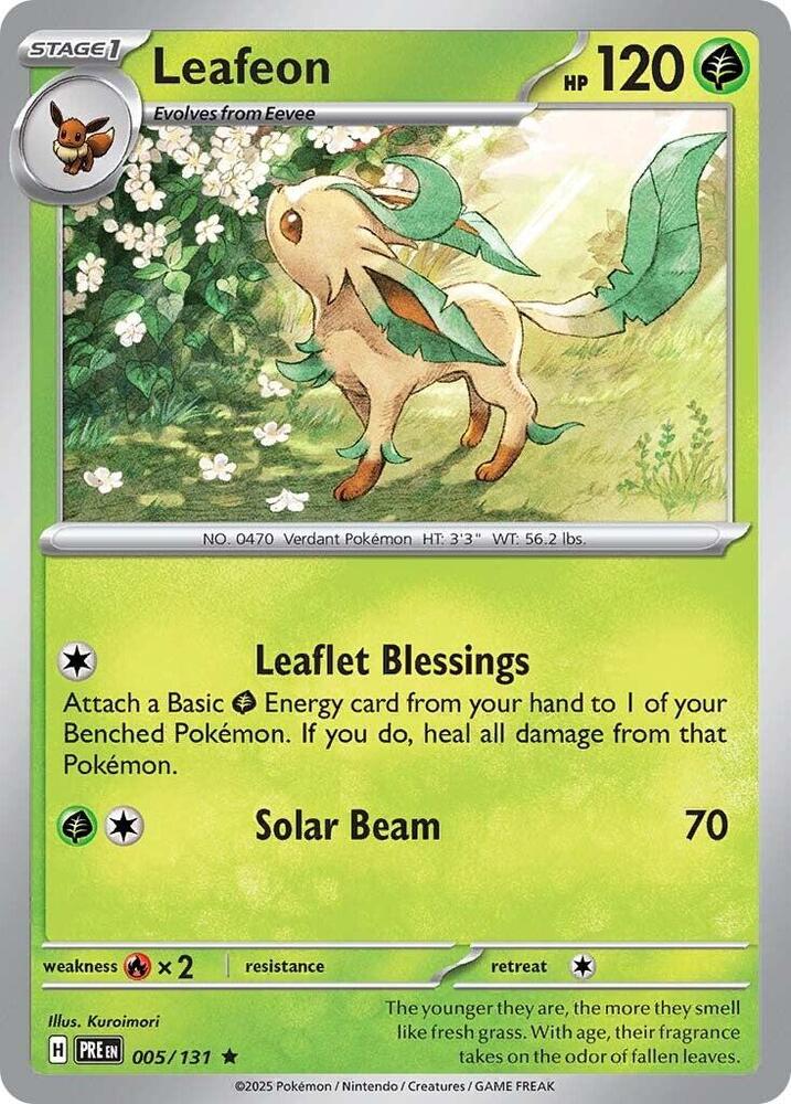 Leafeon (005/131) [Scarlet & Violet: Prismatic Evolutions] | L.A. Mood Comics and Games