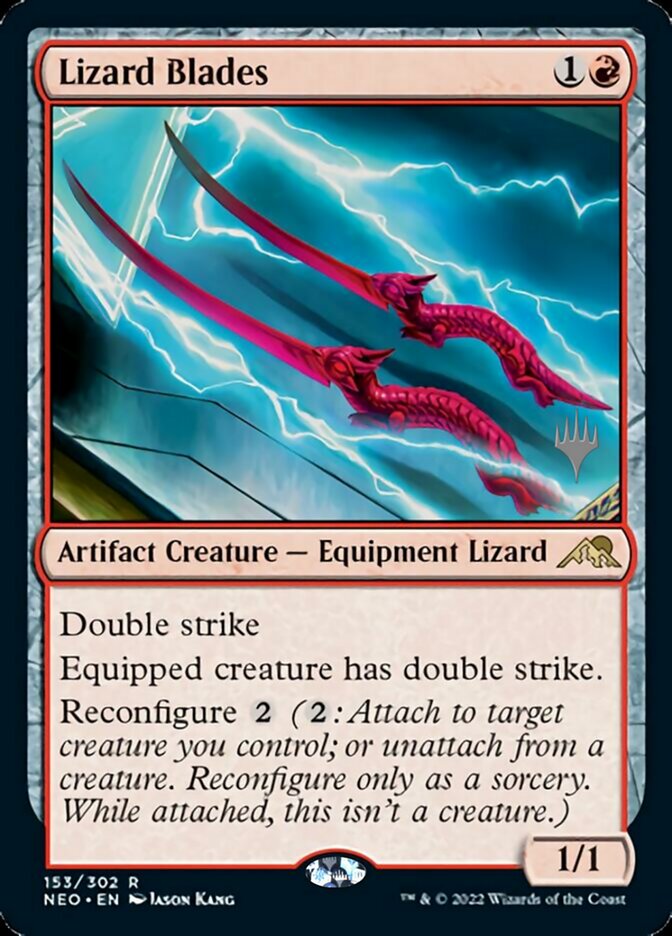 Lizard Blades (Promo Pack) [Kamigawa: Neon Dynasty Promos] | L.A. Mood Comics and Games