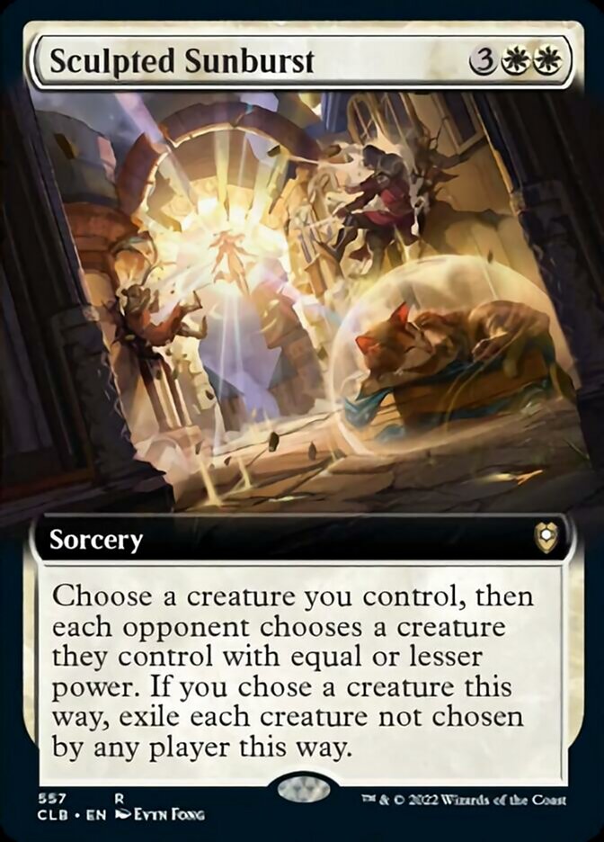 Sculpted Sunburst (Extended Art) [Commander Legends: Battle for Baldur's Gate] | L.A. Mood Comics and Games