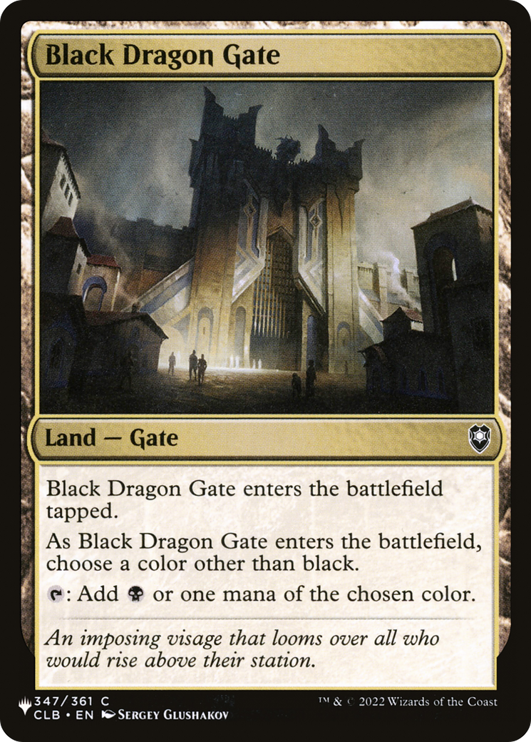 Black Dragon Gate [The List] | L.A. Mood Comics and Games