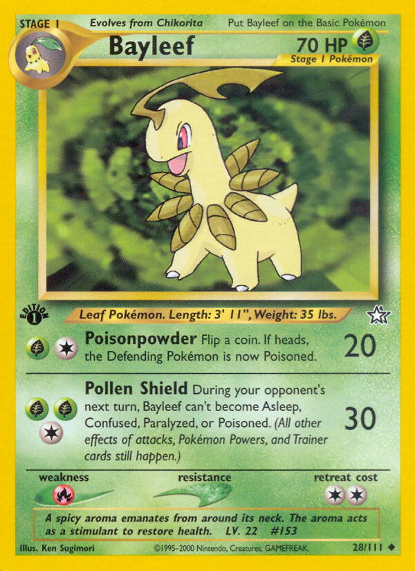 Bayleef (28/111) [Neo Genesis 1st Edition] | L.A. Mood Comics and Games