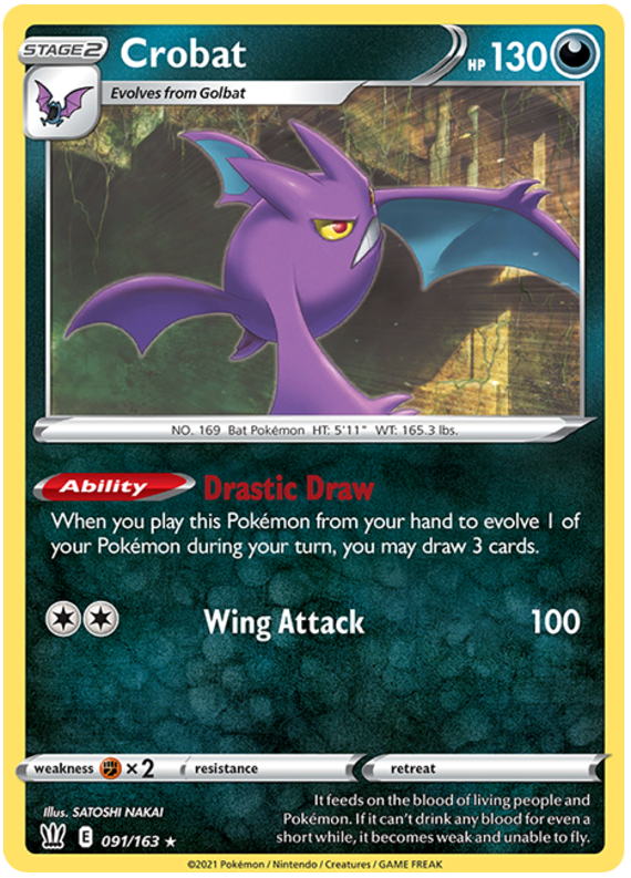 Crobat (091/163) [Sword & Shield: Battle Styles] | L.A. Mood Comics and Games
